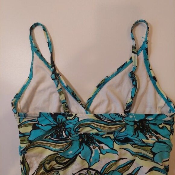 CROFT & BARROW Tankini Womens 10D Underwire colorful Top Only Swim Pool Beach - Picture 6 of 12